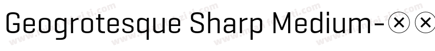 Geogrotesque Sharp Medium字体转换